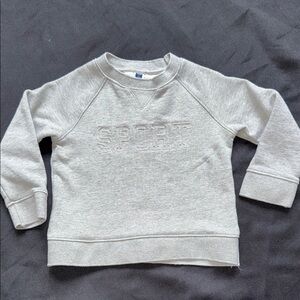 Janie and Jack boys Light Gray Sport Sweatshirt size 3 years